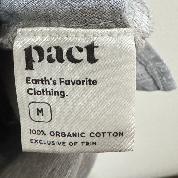 Pact Organic Cotton T-Shirt Dress Womens M Heather Gray Casual Everyday Active - Picture 9 of 12